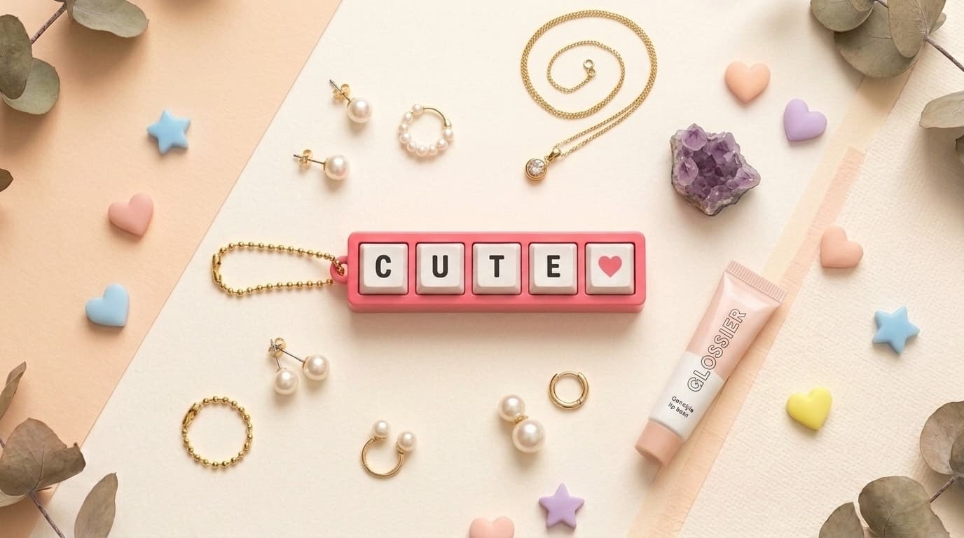 Personalized Keycap Keychain