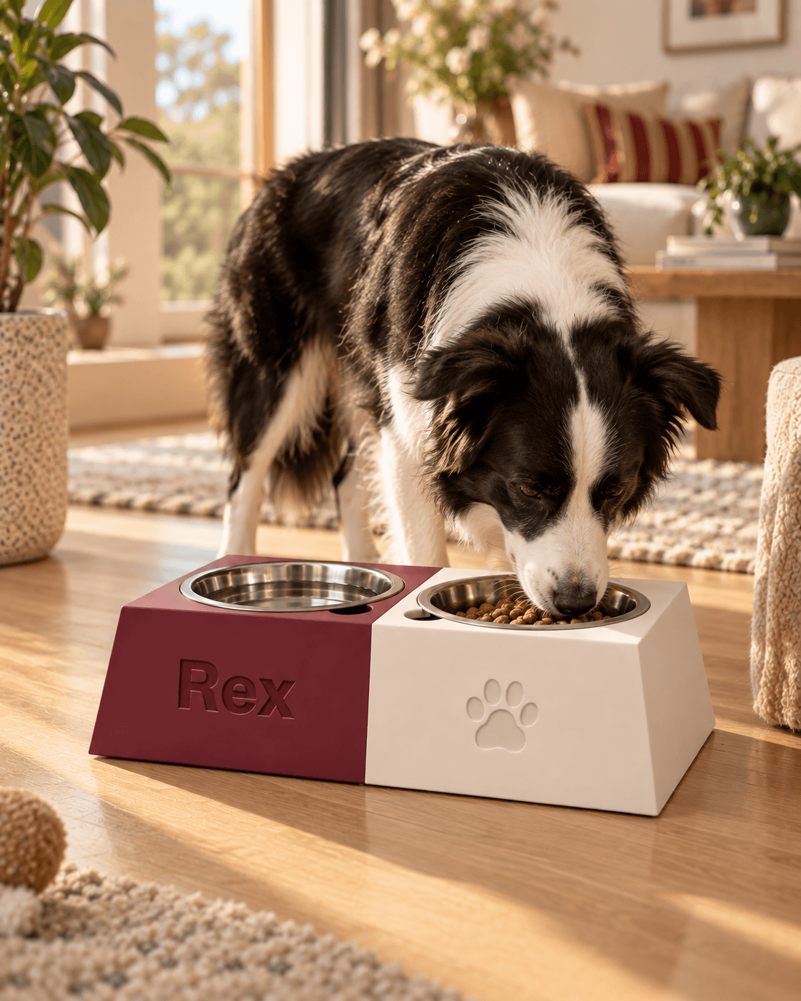 Personalized Dog Bowl - Pyramid Double