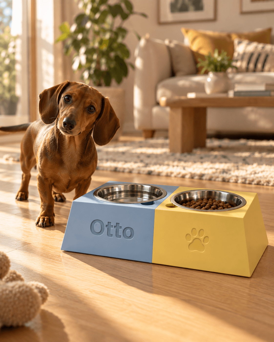 Personalized Dog Bowl - Pyramid Double