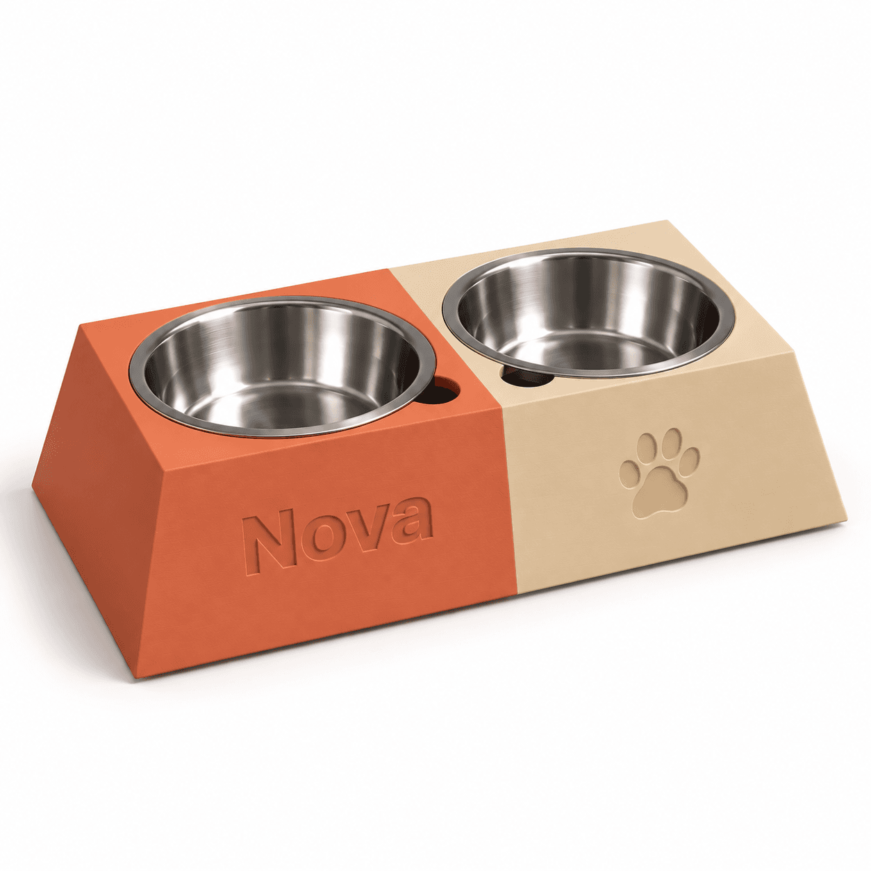 Personalized Dog Bowl - Pyramid Double